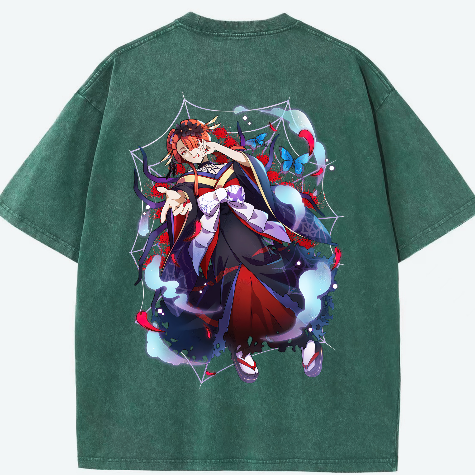 （画像用） 文豪ストレイドッグス Bungo Stray Dogs 綿100% ヴィンテージ風 半袖Tシャツ（背面プリント）